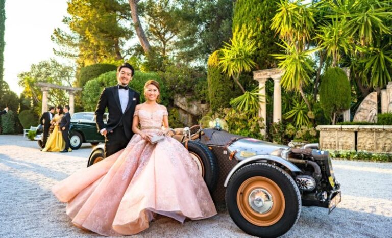 世界一美しい別荘”ロスチャイルド邸にて、舞踏会用の写真撮影をしてきました。