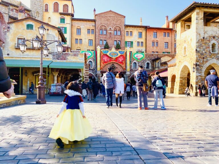 「ドレスが着たい！」という娘のリクエストを叶えるべく、ディズニーシーに行ってきました。