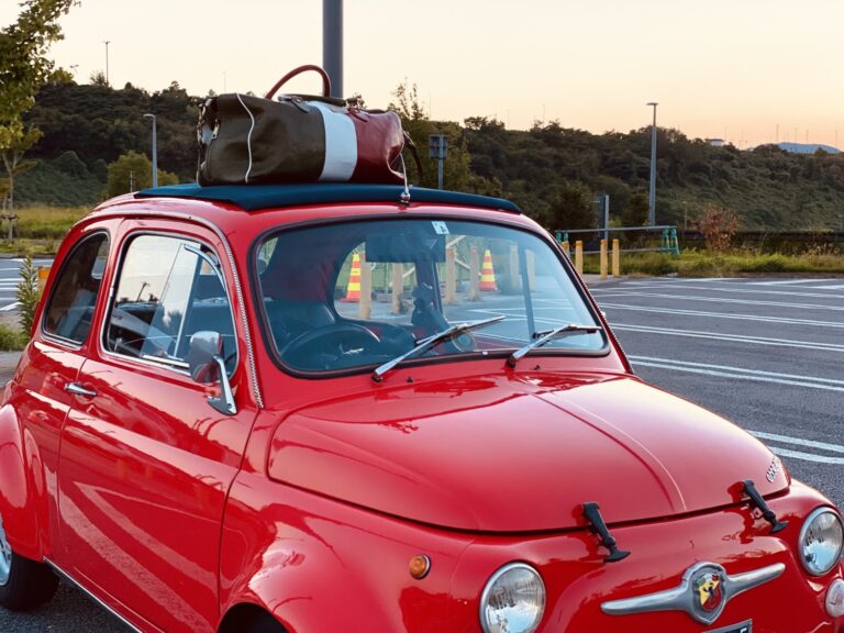 1972年製フィアット500で大阪→東京までの500kmを走りました。