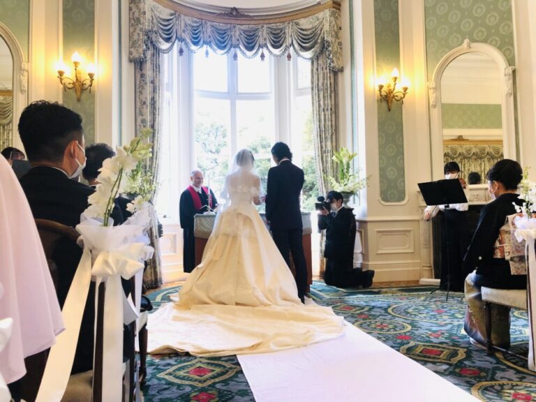 綱町三井倶楽部での挙式／披露宴に家族で参加しました｜DAY12