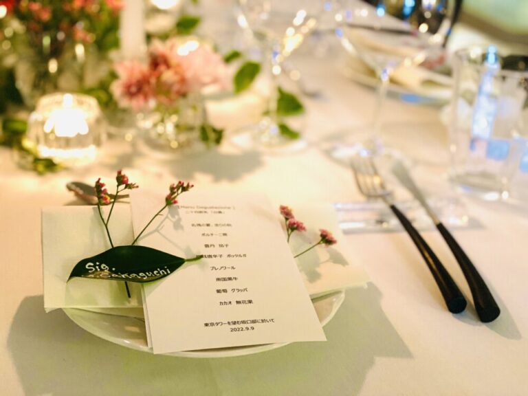 花と料理の出張リストランテ「マーレキアート」による自宅ディナー会を開催しました